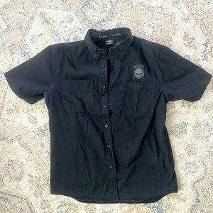 Harley Davidson short sleeve button down